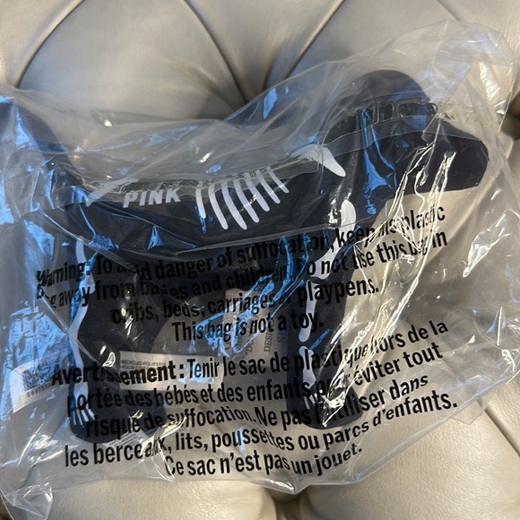 🐶NWT Pink by Victoria’s Secret Mini Skeleton Black & White Dog 🐶 - Picture 5 of 9